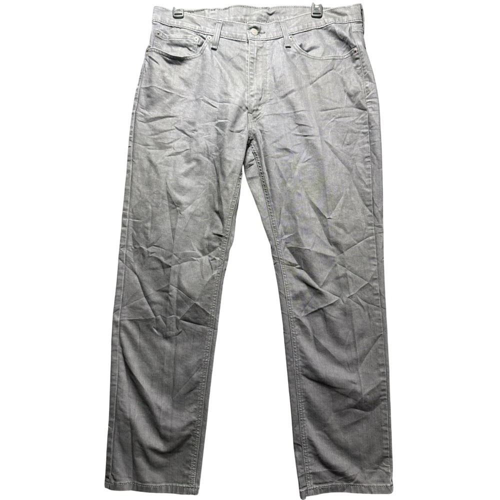 Levi 541 Athletic Taper Jeans Mens 38x32 Gray Stretch Denim 18181-0005